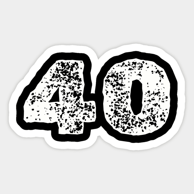 40 Sticker by Z And Z